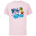 thumbnail image 1 of The Simpsons Milhouse Nerdy By Nature - Short Sleeve Cotton T-Shirt for Adults - Customized-Soft Pink, 1 of 5