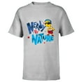thumbnail image 1 of The Simpsons Milhouse Nerdy By Nature - Short Sleeve T-Shirt for Kids – Customized-Athletic Heather, 1 of 5