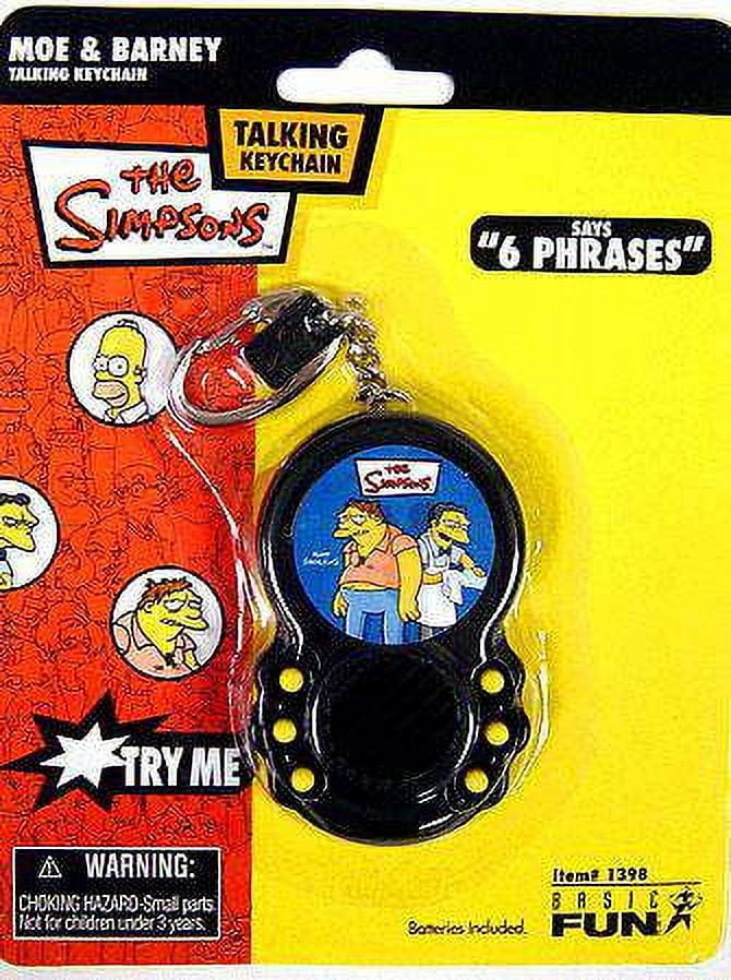 The Simpsons Moe & Barney Talking Keychain - Walmart.com