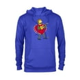thumbnail image 1 of The Simpsons Ned Flanders Singing Heart - Pullover Hoodie for Adults – Customized-Royal Heather, 1 of 5