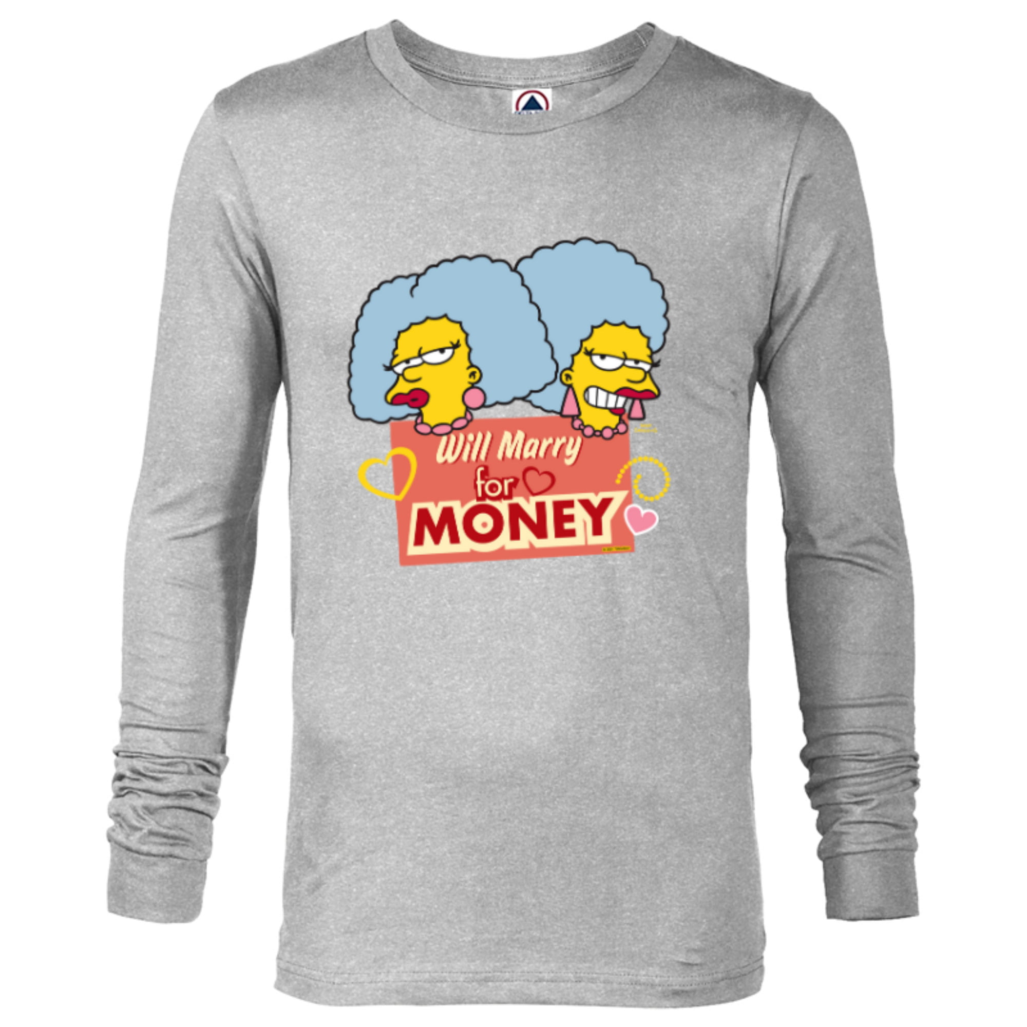 The Simpsons Patty and Selma Will Marry for Money Retro - Pullover Hoodie  for Adults - Customized-Black 