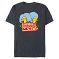 thumbnail image 1 of The Simpsons Patty and Selma Will Marry for Money Retro - Short Sleeve Blended T-Shirt for Adults - Customized-Navy Heather, 1 of 5