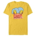 thumbnail image 1 of The Simpsons Patty and Selma Will Marry for Money Retro - Short Sleeve Blended T-Shirt for Adults - Customized-Yellow, 1 of 5