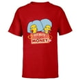 thumbnail image 1 of The Simpsons Patty and Selma Will Marry for Money Retro - Short Sleeve T-Shirt for Kids - Customized-Red, 1 of 5