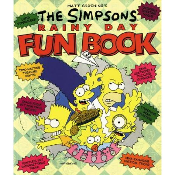 Pre-Owned The Simpsons Rainy Day Fun Book: An Activity Book for All Ages Paperback