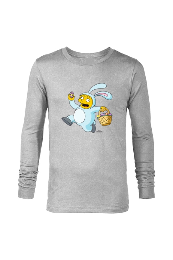 Ralph Wiggum Easter Bunny Funny - Long Sleeve T-Shirt for Men - Customized-Athletic Heather