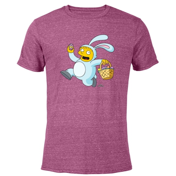 The Simpsons Ralph Wiggum Easter Bunny Funny - Short Sleeve Blended T-Shirt for Adults - Customized-Purple
