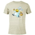 thumbnail image 1 of The Simpsons Ralph Wiggum Easter Bunny Funny - Short Sleeve Blended T-Shirt for Adults - Customized-Yellow, 1 of 5