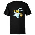 thumbnail image 1 of The Simpsons Ralph Wiggum Easter Bunny Funny - Short Sleeve T-Shirt for Kids - Customized-Black, 1 of 5