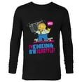 thumbnail image 1 of The Simpsons Ralph Wiggum I’m Kicking it Old Style - Long Sleeve T-Shirt for Men - Customized-Black, 1 of 5