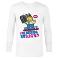 thumbnail image 1 of The Simpsons Ralph Wiggum I’m Kicking it Old Style - Long Sleeve T-Shirt for Men - Customized-White, 1 of 5
