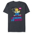 thumbnail image 1 of The Simpsons Ralph Wiggum I’m Kicking it Old Style - Short Sleeve Blended T-Shirt for Adults - Customized-Navy Heather, 1 of 5