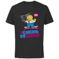 thumbnail image 1 of The Simpsons Ralph Wiggum I’m Kicking it Old Style - Short Sleeve Cotton T-Shirt for Adults - Customized-Black, 1 of 5