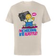 thumbnail image 1 of The Simpsons Ralph Wiggum I’m Kicking it Old Style - Short Sleeve Cotton T-Shirt for Adults - Customized-Natural, 1 of 5