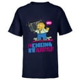 thumbnail image 1 of The Simpsons Ralph Wiggum I’m Kicking it Old Style - Short Sleeve T-Shirt for Kids - Customized-Navy, 1 of 5