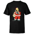 thumbnail image 1 of The Simpsons Santa Homer Holiday - Short Sleeve T-Shirt for Kids – Customized-Black, 1 of 5
