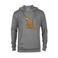 thumbnail image 1 of The Simpsons Santa’s Little Helper Reindeer Ears Holiday - Pullover Hoodie for Adults – Customized-Graphite Heather, 1 of 5