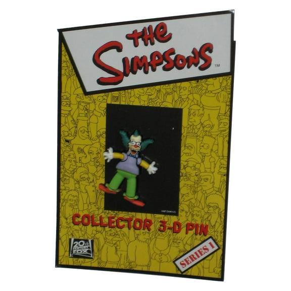 The Simpsons Series 1 (2003) Hot Properties Krusty The Clown Collector 3-D Pin