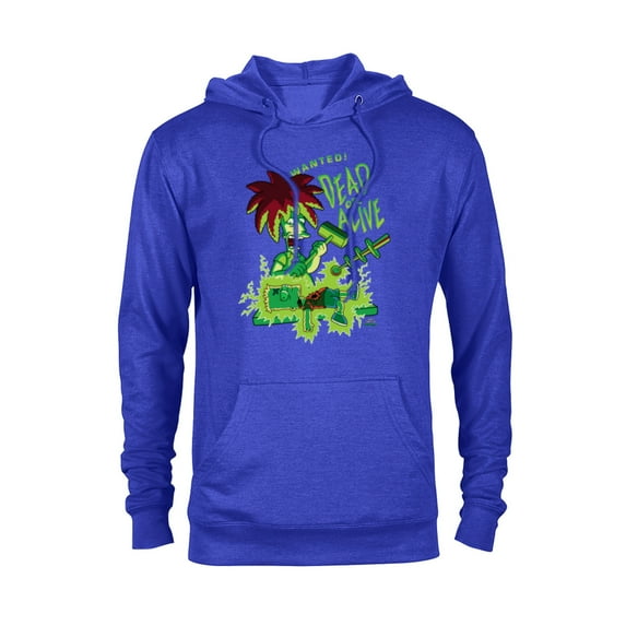 The Simpsons Side Show Bob Wanted Dead or Alive - Pullover Hoodie for Adults - Customized-Royal