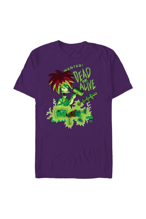 Side Show Bob Wanted Dead or Alive - Short Sleeve Blended T-Shirt for Adults - Customized-Berry Snow Heather