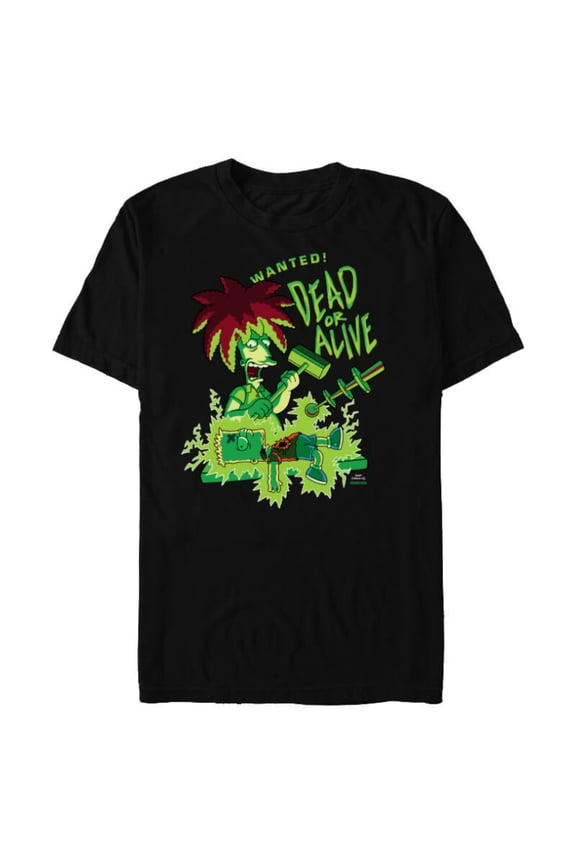 Side Show Bob Wanted Dead or Alive - Short Sleeve Blended T-Shirt for Adults - Customized-Black Snow Heather