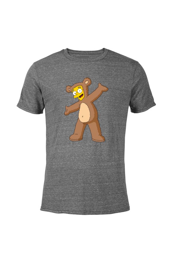 Smithers Bobo Bear Costume - Short Sleeve Blended T-Shirt for Adults - Customized-Dark Heather