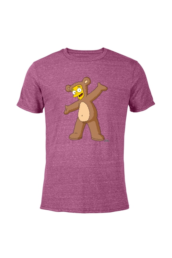 Smithers Bobo Bear Costume - Short Sleeve Blended T-Shirt for Adults - Customized-Purple