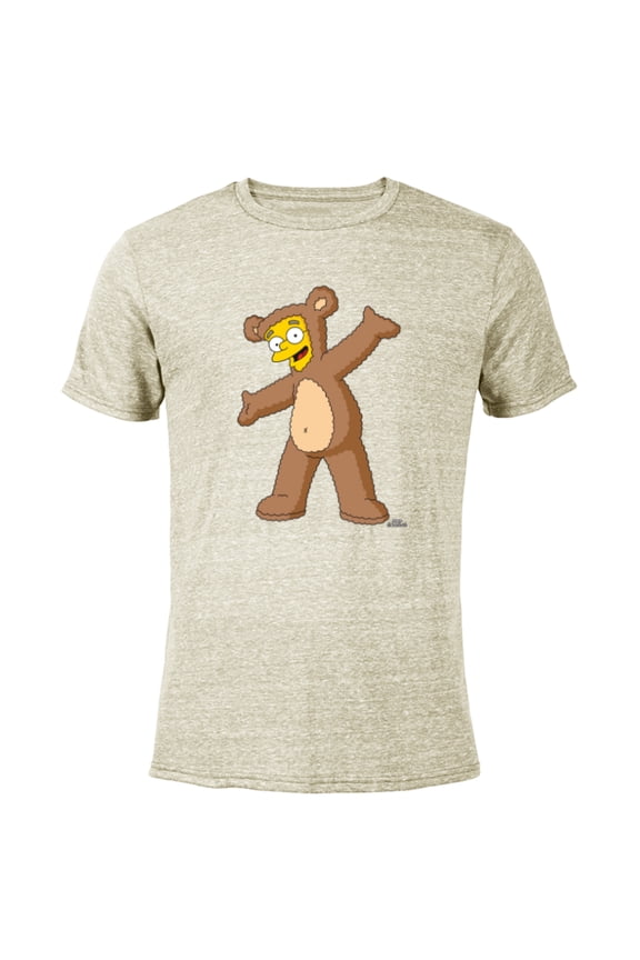Smithers Bobo Bear Costume - Short Sleeve Blended T-Shirt for Adults - Customized-Yellow