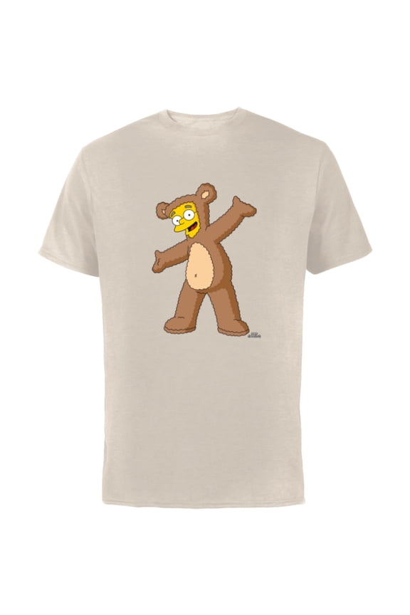 Smithers Bobo Bear Costume - Short Sleeve Cotton T-Shirt for Adults - Customized-Natural