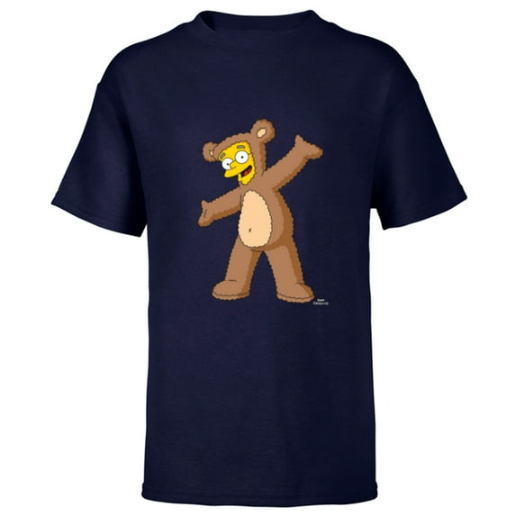 The Simpsons Smithers Bobo Bear Costume - Short Sleeve T-Shirt for Kids - Customized-Navy