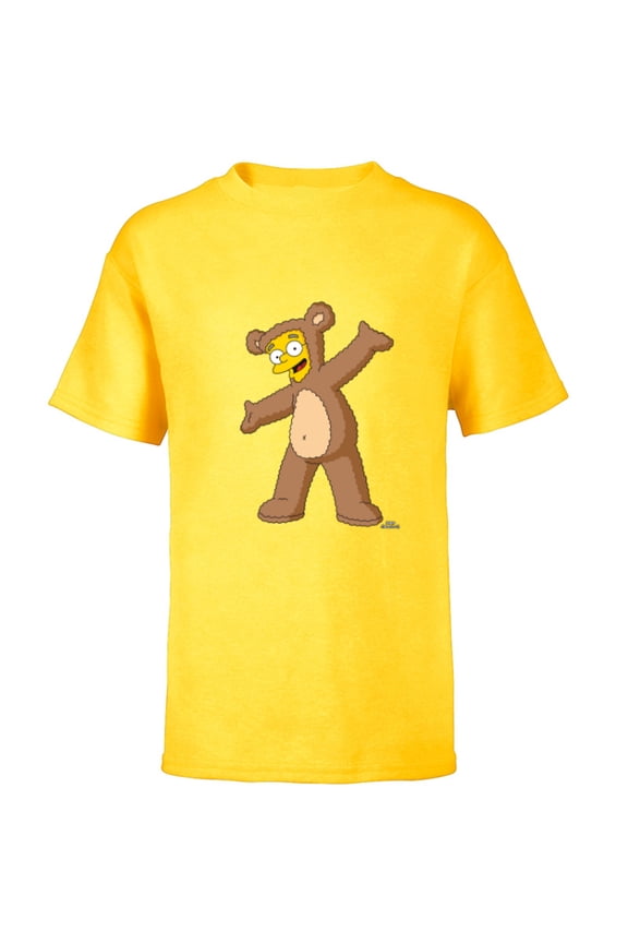 Smithers Bobo Bear Costume - Short Sleeve T-Shirt for Kids - Customized-Yellow