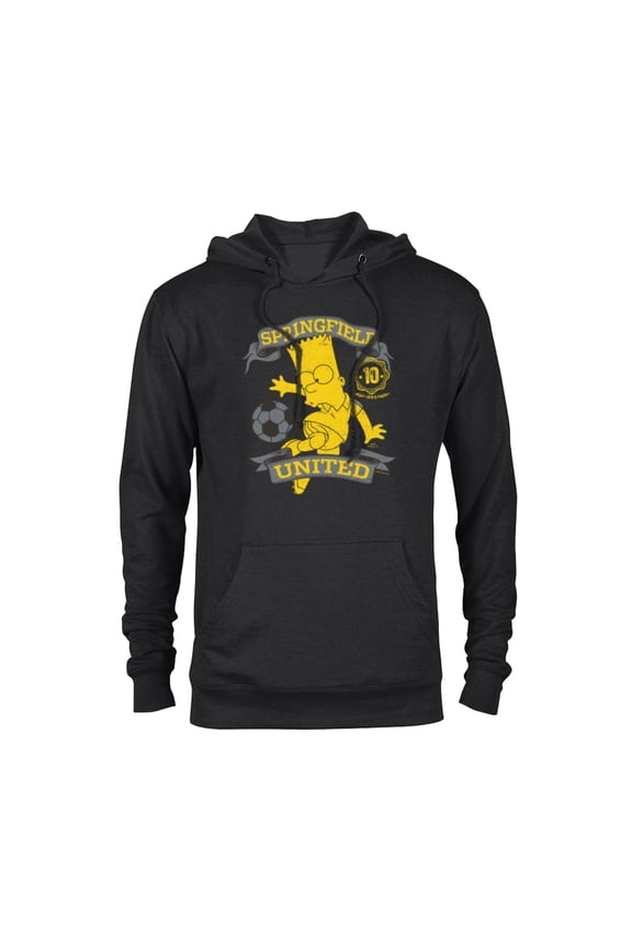 Soccer Bart Simpson Springfield United - Pullover Hoodie for Adults - Customized-Black
