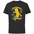 thumbnail image 1 of The Simpsons Soccer Bart Simpson Springfield United - Short Sleeve Cotton T-Shirt for Adults - Customized-Black, 1 of 5