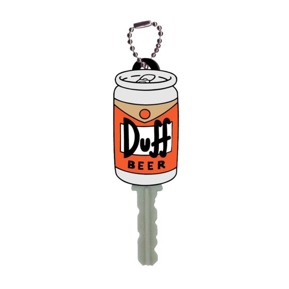 The Simpsons Soft Touch PVC Key Holder: "Duff Beer"
