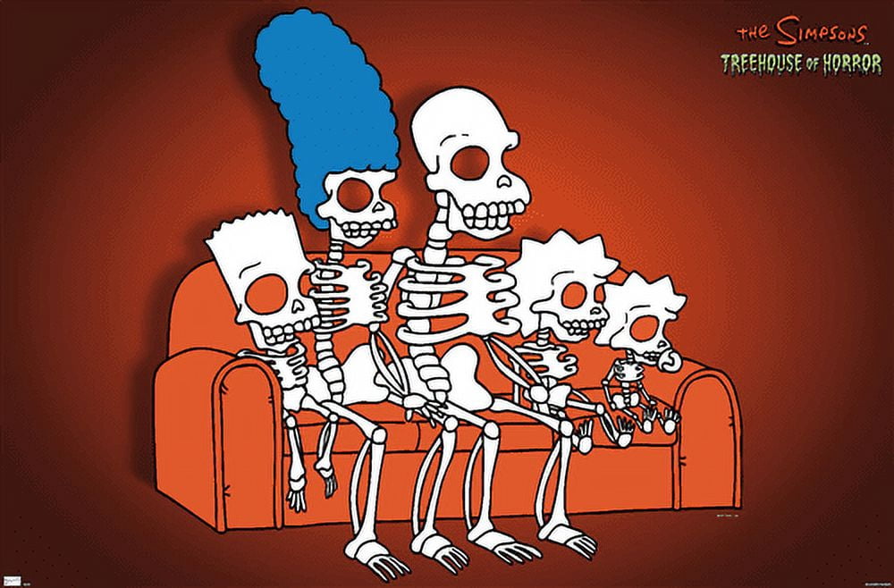 The Simpsons: Treehouse of Horror - Family Bones Wall Poster, 22.375" x 34"