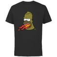 thumbnail image 1 of The Simpsons Treehouse of Horror Fire Breathing Homerzilla - Short Sleeve Cotton T-Shirt for Adults - Customized-Black, 1 of 5