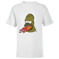 thumbnail image 1 of The Simpsons Treehouse of Horror Fire Breathing Homerzilla - Short Sleeve T-Shirt for Kids - Customized-White, 1 of 5