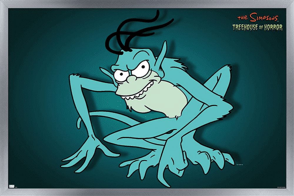 The Simpsons: Treehouse of Horror - Gremlin Wall Poster, 14.725" x 22.375", Framed