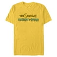 thumbnail image 1 of The Simpsons Treehouse of Horror Halloween Logo - Short Sleeve Blended T-Shirt for Adults - Customized-Yellow, 1 of 5