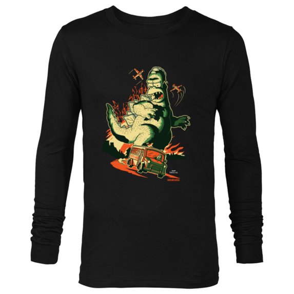 The Simpsons Treehouse of Horror Homerzilla Terror - Long Sleeve T-Shirt for Men - Customized-Black
