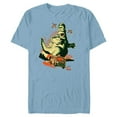thumbnail image 1 of The Simpsons Treehouse of Horror Homerzilla Terror - Short Sleeve Blended T-Shirt for Adults - Customized-Ocean Blue, 1 of 5