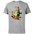 thumbnail image 1 of The Simpsons Treehouse of Horror Homerzilla Terror - Short Sleeve Cotton T-Shirt for Adults - Customized-Athletic Heather, 1 of 5