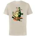thumbnail image 1 of The Simpsons Treehouse of Horror Homerzilla Terror - Short Sleeve Cotton T-Shirt for Adults - Customized-Natural, 1 of 5