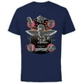 thumbnail image 1 of The Simpsons Treehouse of Horror Poster - Short Sleeve Cotton T-Shirt for Adults - Customized-Navy, 1 of 5