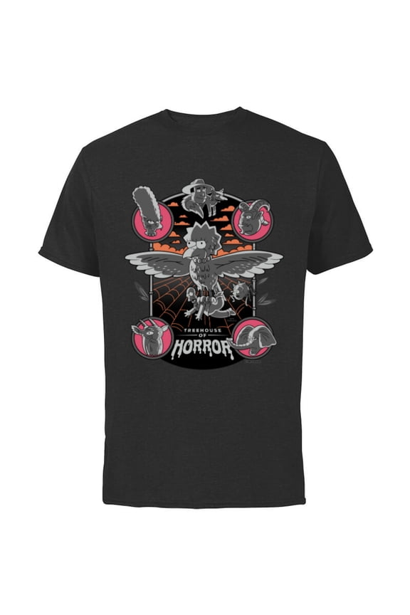Treehouse of Horror Poster - Short Sleeve Cotton T-Shirt for Adults - Customized-Black