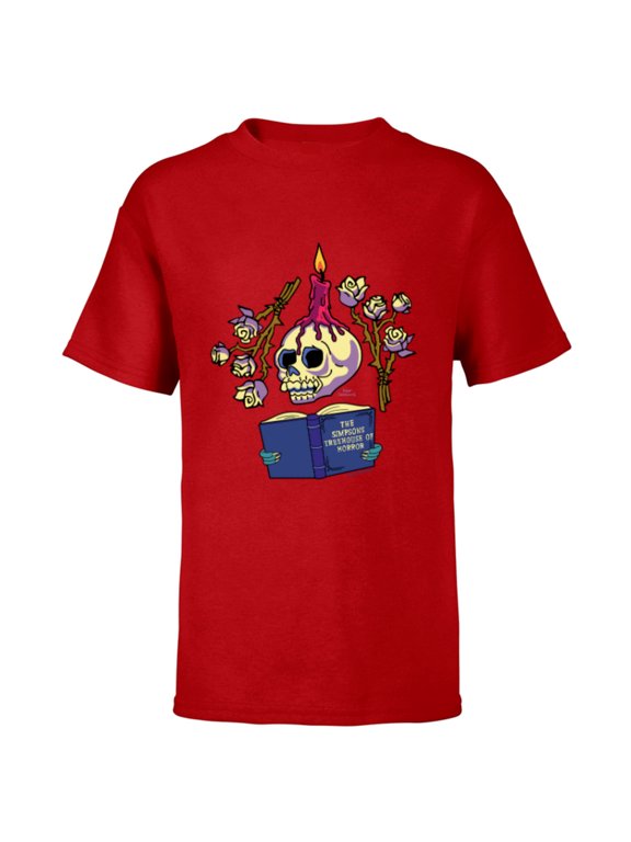 Treehouse of Horror - Short Sleeve T-Shirt for Kids - Customized-Red
