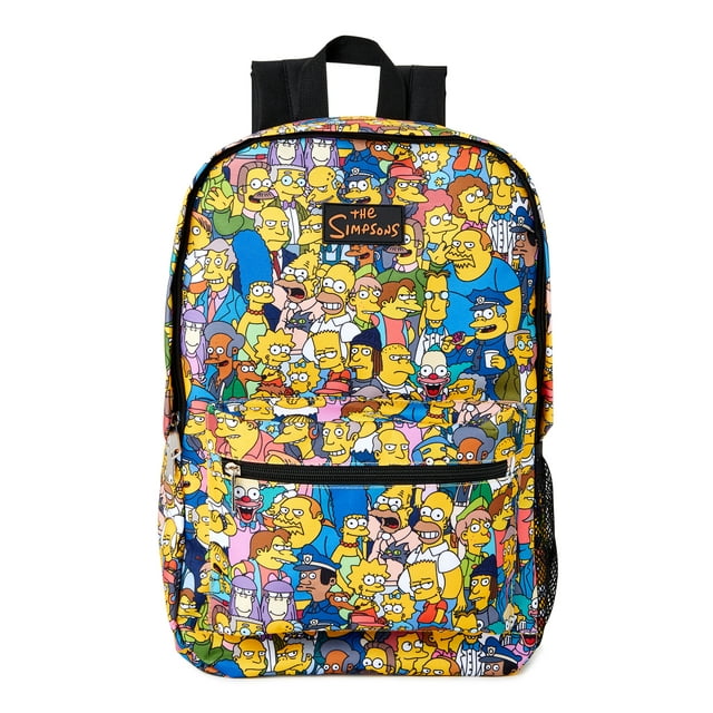The Simpsons Unisex Character Backpack with Internal Laptop Sleeve