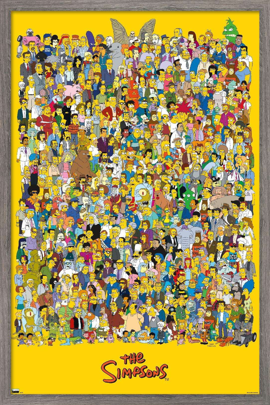 The Simpsons - Universe 21 Wall Poster, 22.375" x 34", Framed