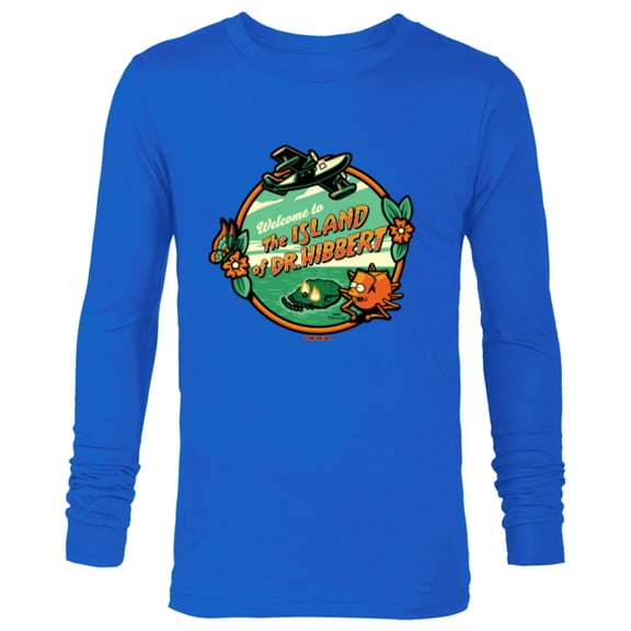 The Simpsons Welcome to the Island of Dr. Hibbert Halloween - Long Sleeve T-Shirt for Men - Customized-Royal