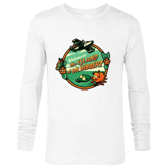 The Simpsons Welcome to the Island of Dr. Hibbert Halloween - Long Sleeve T-Shirt for Men - Customized-White